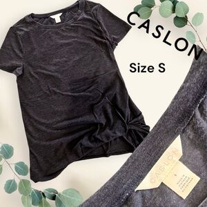 Side tie black shirt